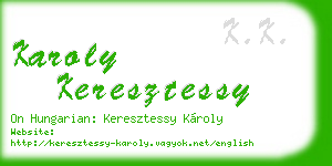karoly keresztessy business card